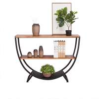 New Design Antique Vintage Industrial Storage Furniture Wooden Console Table