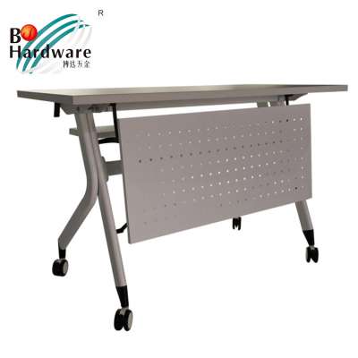 stainless steel wheel desk frame good use training meeting folding table