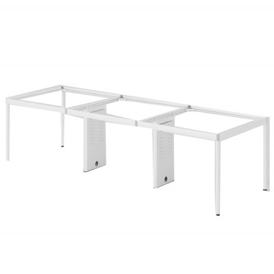 Modern furniture office metal table partion frame 4 person workstation