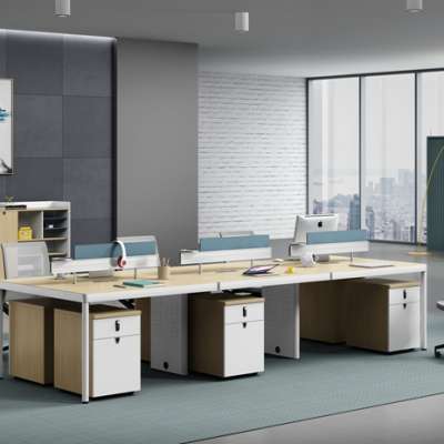 factory OEM Modern design 4 person office furniture workstation 4 seater workstation