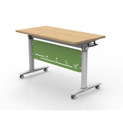 Adjustable modern wooden top conference folding table school desk for sale